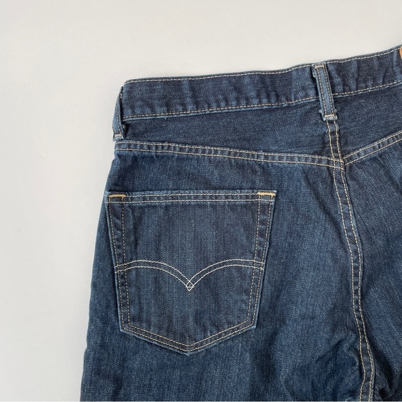 Levi's 550™ Relaxed Fit Straight Leg Baggy Dark Stonewash Jeans, Size 34 30 - Picture 7 of 13